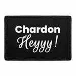 Pull Patch Chardon Heyyy! patch med velcro 76 mm