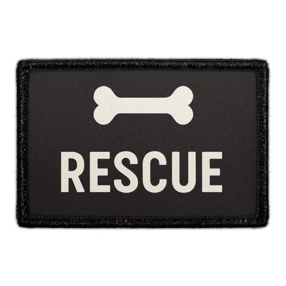 Pull Patch Rescue Badge patch med velcro hund