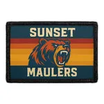 Pull Patch Sunset Maulers patch med velcro – solnedgang