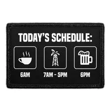 Pull Patch Roughneck Schedule patch med velcro 3x2
