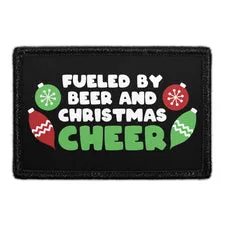 Pull Patch Fueled By Beer And Christmas Cheer patch 1 stk jul