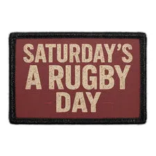 Pull Patch Saturday's A Rugby Day patch velcro rugby