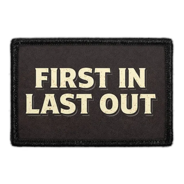 Pull Patch First In Last Out patch med velcro – brand