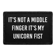 Pull Patch Unicorn Fist patch med velcro sjov