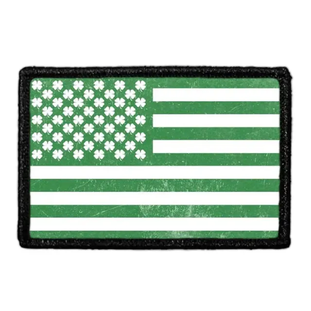 Pull Patch Shamrock Flag patch distressed