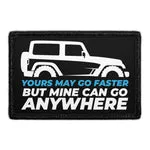 Pull Patch Yours May Go Faster patch 76x51 mm velcro