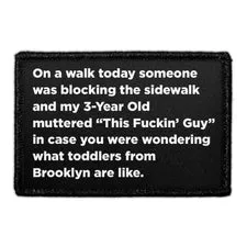 Pull Patch On A Walk Today patch 7,6x5 cm velcro