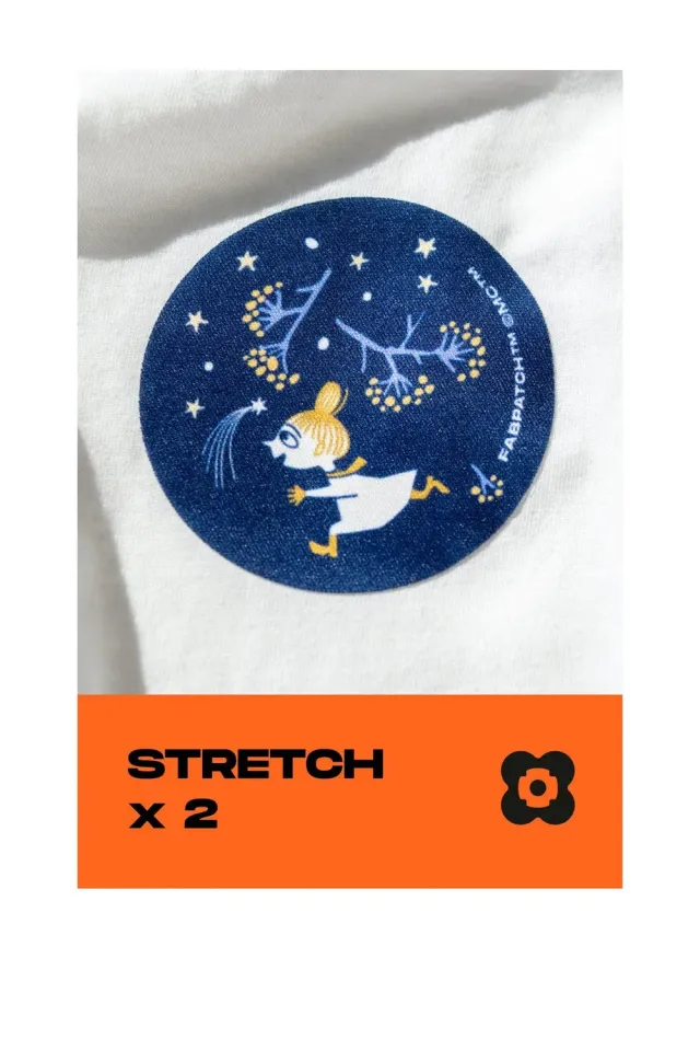 FabPatch Moomin Shooting Star lapper 2-pak strækbar