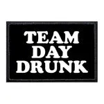 Pull Patch Team Day Drunk velcromærke hook 3x2