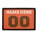 Pull Patch Customizable Jersey patch brun orange hvid 76mm