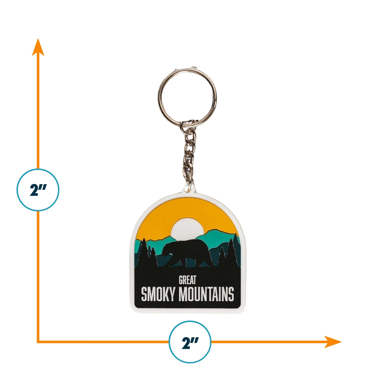 Vagabond Heart Great Smoky Mountains nøglering PVC