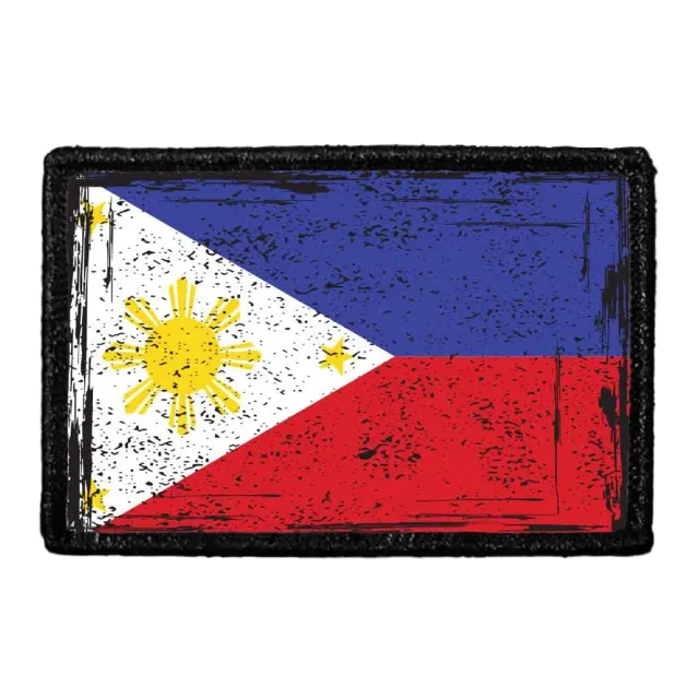 Pull Patch Philippines Flag patch farvet velcro