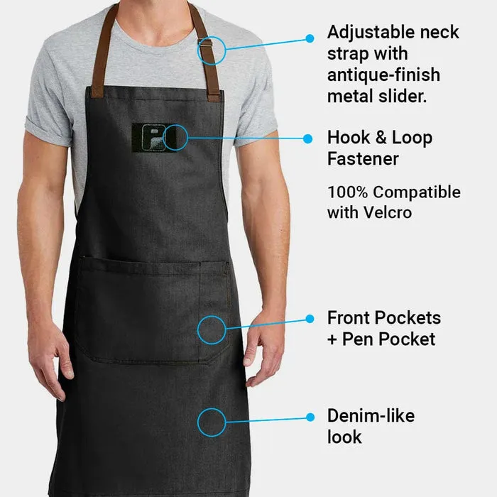 Pull Patch Craftsman forklæde Dark Midnight bbq patch-ready