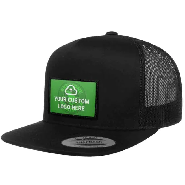 Pull Patch Custom Logo truckerkasket sort + patch