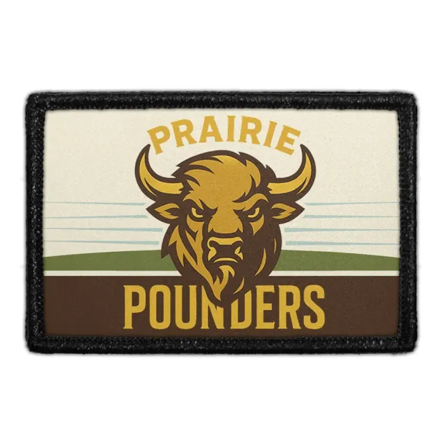 Pull Patch Prairie Pounders patch 76x51 mm velcro
