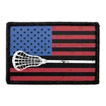 Pull Patch American Flag Lacrosse patch 7,6x5 cm