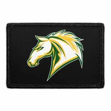 Pull Patch Horse Head patch sort hestehoved 7,6x5 cm