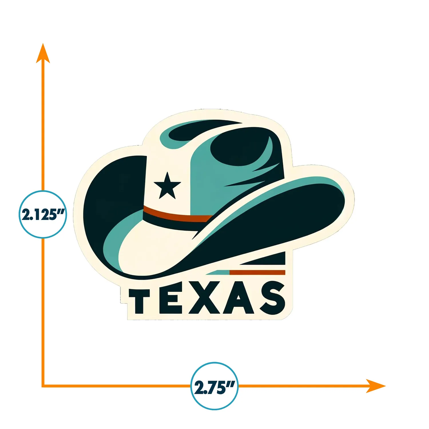 Vagabond Heart Texas klistermærke vandtæt vinyl