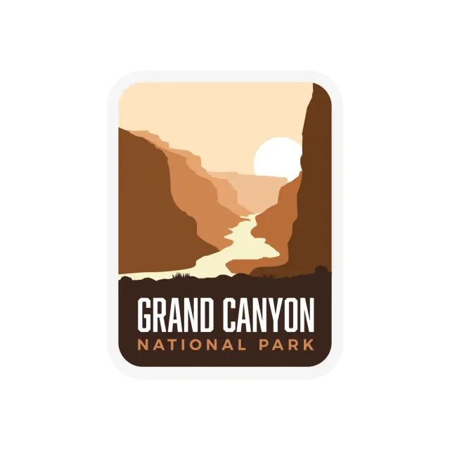 Vagabond Heart Grand Canyon klistermærke vinyl vaskbar