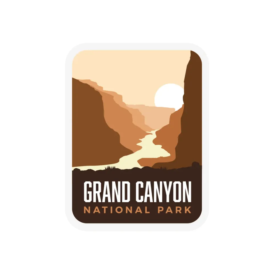 Vagabond Heart Grand Canyon klistermærke vinyl vaskbar