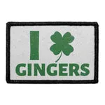 Pull Patch I Love Gingers patch velcro 76x51 mm