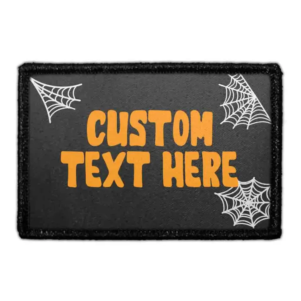 Pull Patch Halloween Web Custom patch velcro personlig