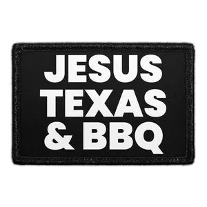 Pull Patch Jesus Texas BBQ patch velcro 76mm
