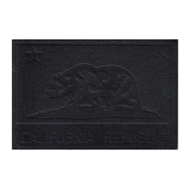 Pull Patch California Flag patch sort læderlook velcro