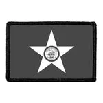 Pull Patch Houston City Flag patch sort-hvid velcro