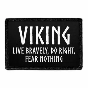Pull Patch Live Bravely Do Right patch velcro citat