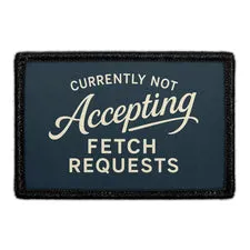 Pull Patch Fetch Requests patch med velcro 76x51 mm