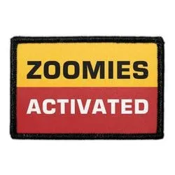 Pull Patch Zoomies Activated patch med velcro hund