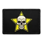 Pull Patch Cartoon Skull patch med velcro dødningehoved