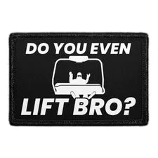 Pull Patch Do You Even Lift Bro patch velcro 7,6x5 cm