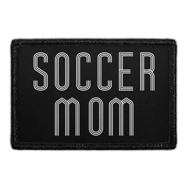 Pull Patch Soccer Mom patch velcro 76x51 mm