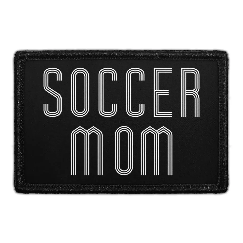 Pull Patch Soccer Mom patch velcro 76x51 mm