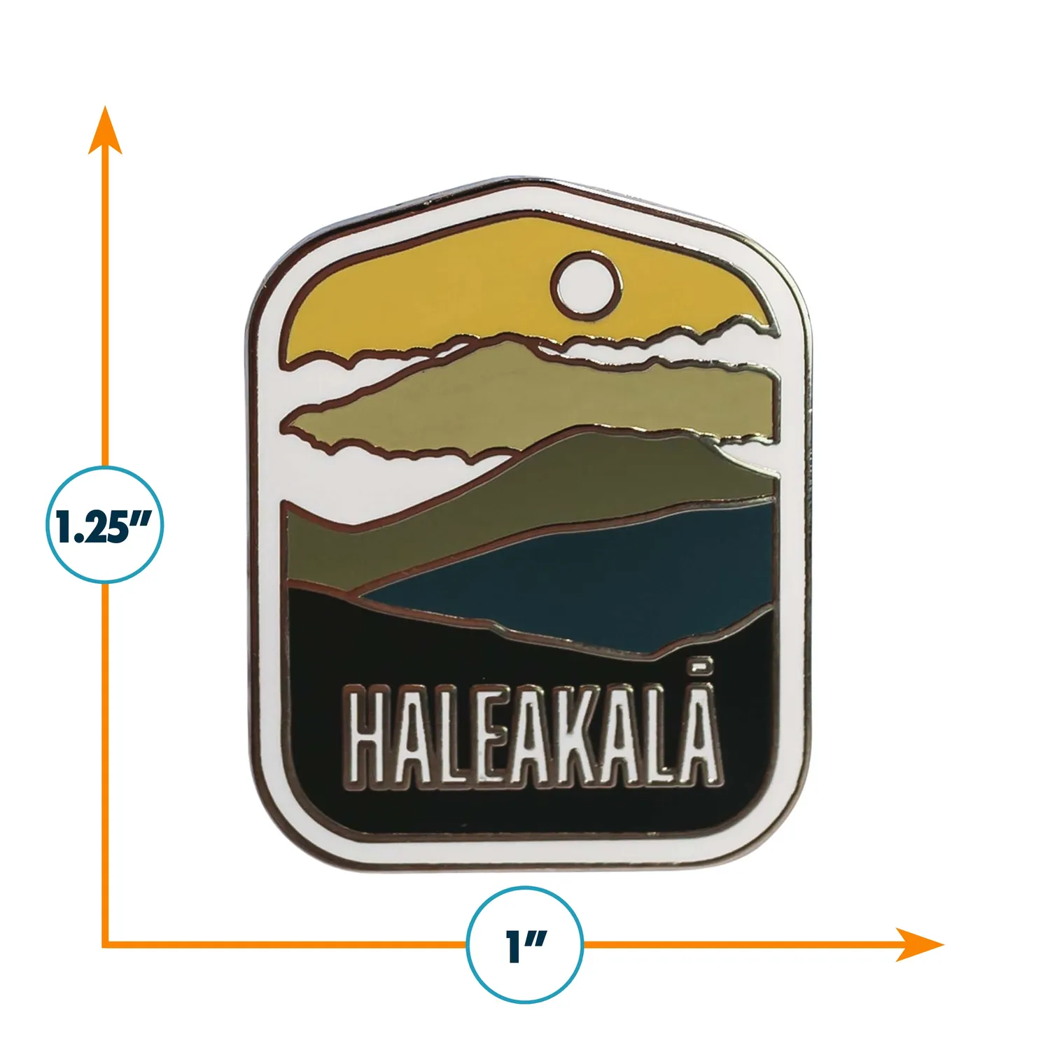 Vagabond Heart Haleakala emaljepin hård emalje
