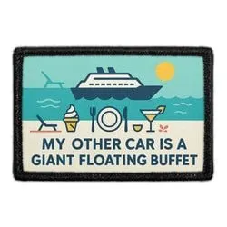 Pull Patch My Other Car Is a Giant Floating Buffet patch 3x2