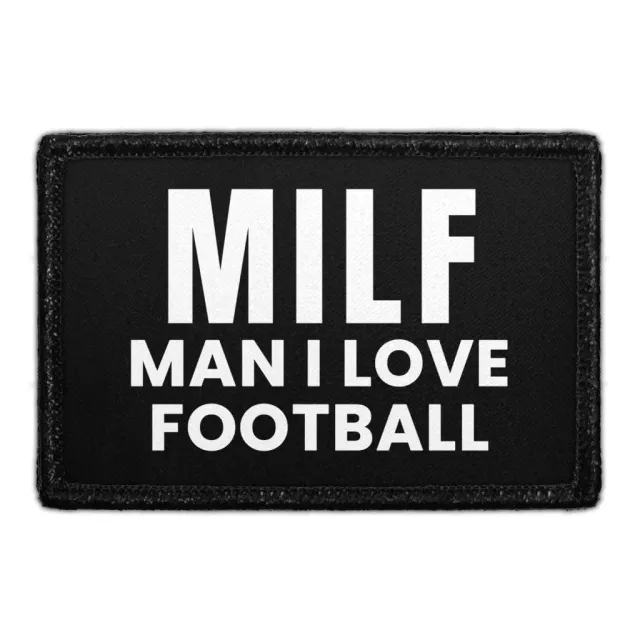 Pull Patch MILF Man I Love Football patch med velcro