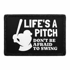 Pull Patch Life's A Pitch patch med velcro 76x51 mm