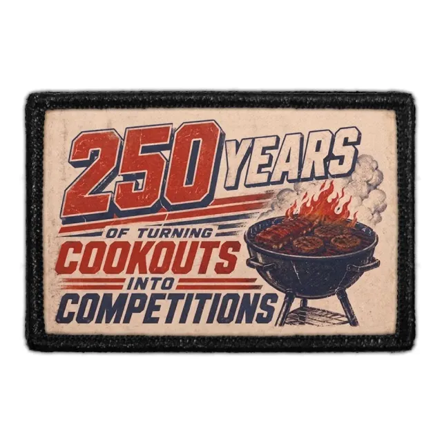 Pull Patch Cookouts velcromærke BBQ 76x51 mm