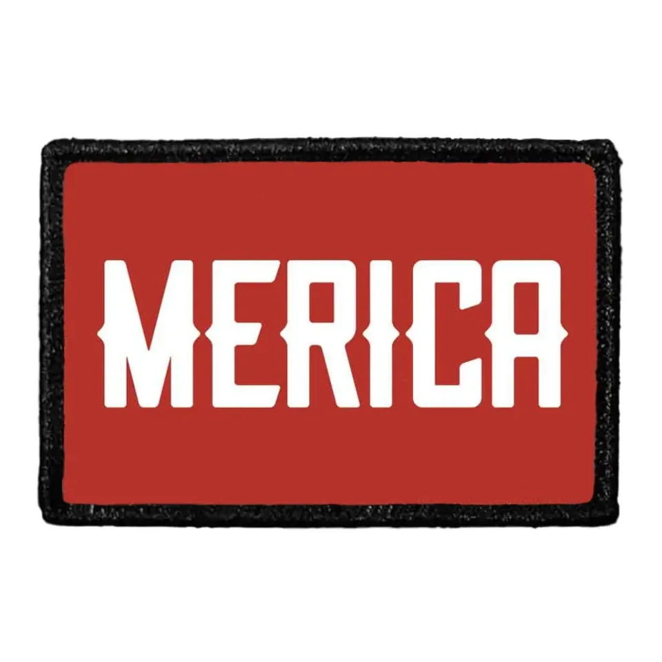 Pull Patch Merica patch med velcro tekst