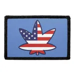 Pull Patch Marijuana US Flag patch med velcro