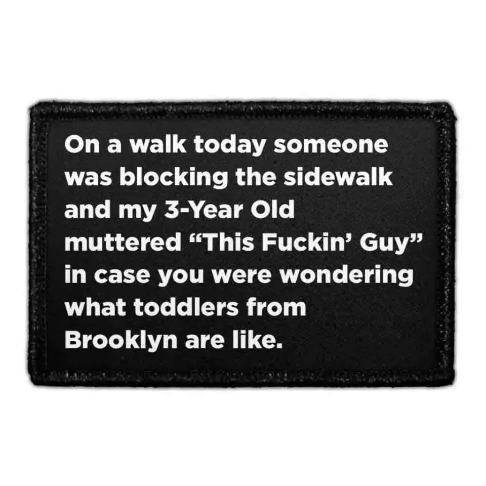 Pull Patch On A Walk Today patch 7,6x5 cm velcro