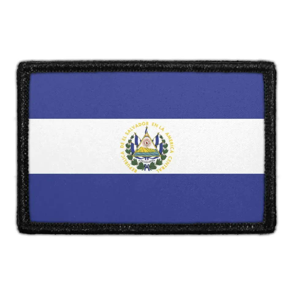 Pull Patch El Salvador Flag Color patch