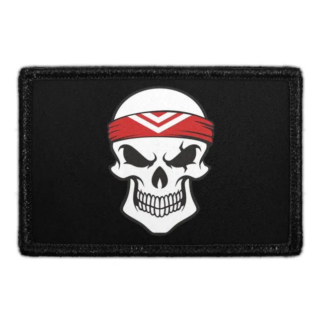Pull Patch Gangster Skull patch 7,6x5 cm krog