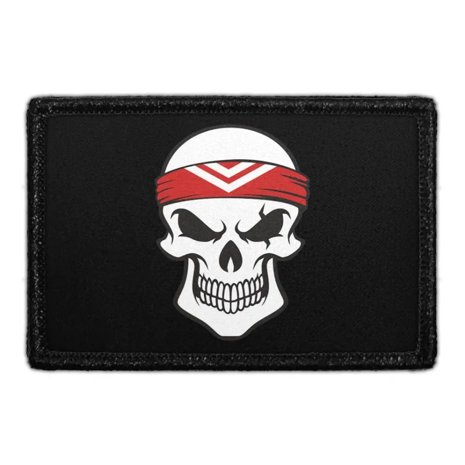 Pull Patch Gangster Skull patch 7,6x5 cm krog