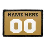 Pull Patch Customizable Jersey patch guld sort hvid med velcro