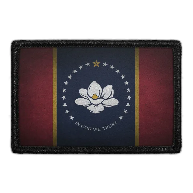 Pull Patch Mississippi flag patch ny distressed