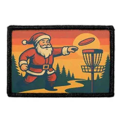 Pull Patch Disc Golf Santa patch velcro julemotiv